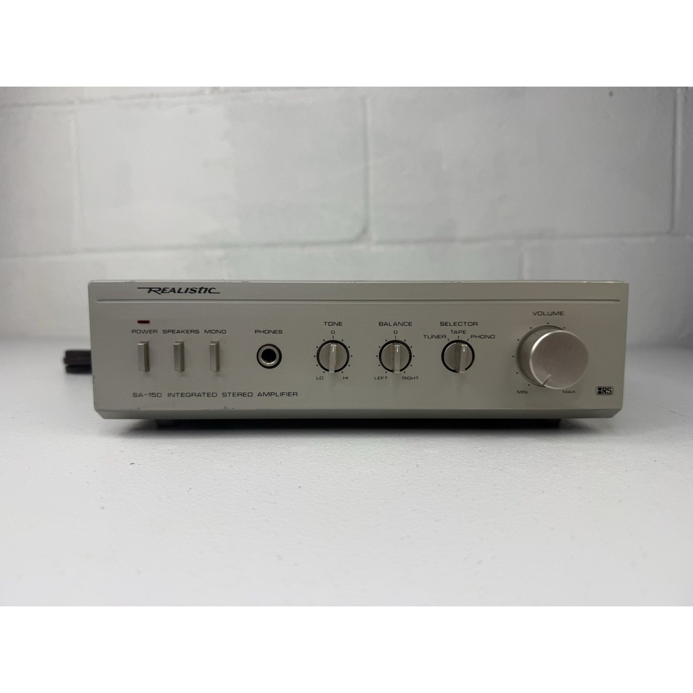 Realistic SA-150 Integrated Stereo Amplifier Vintage 1984 Hi-Fi Clean Tested
